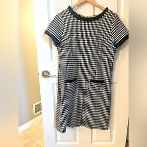 Talbots short houndstooth dress.